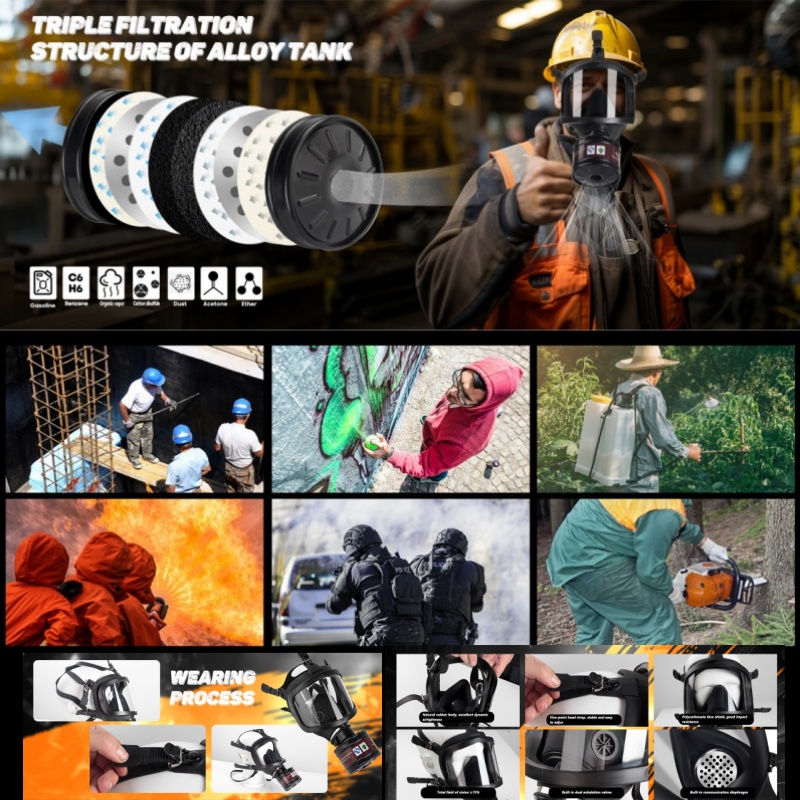 MF14 Full Gas Mask Reusable re - Science And Invention recension och pris