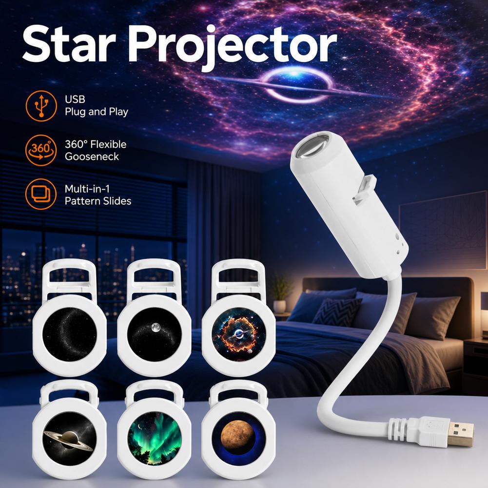 Multi-in-1 New USB Galaxy Star - Planetarium Projector Home recension och pris